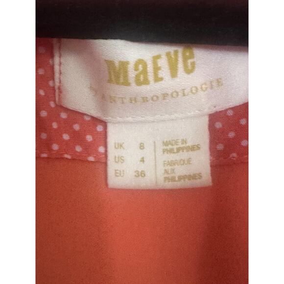 Maeve Anthropologie Dress Women 4 Embroidered Starfish Linen Viscose Boho Resort - Picture 5 of 10